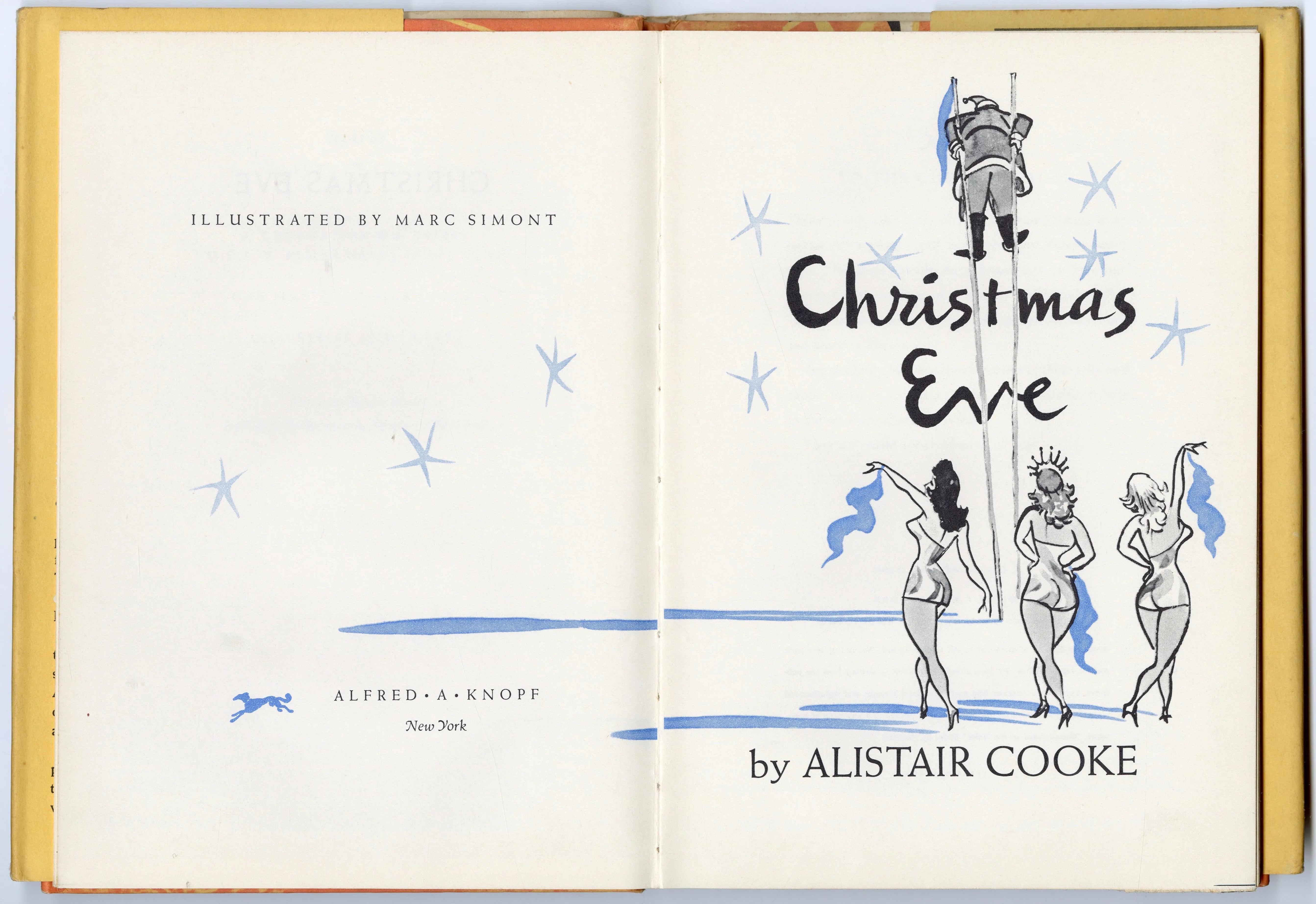 1952 First Edition Christmas Eve by Alistair Cooke, Illustrated by Marc Simont