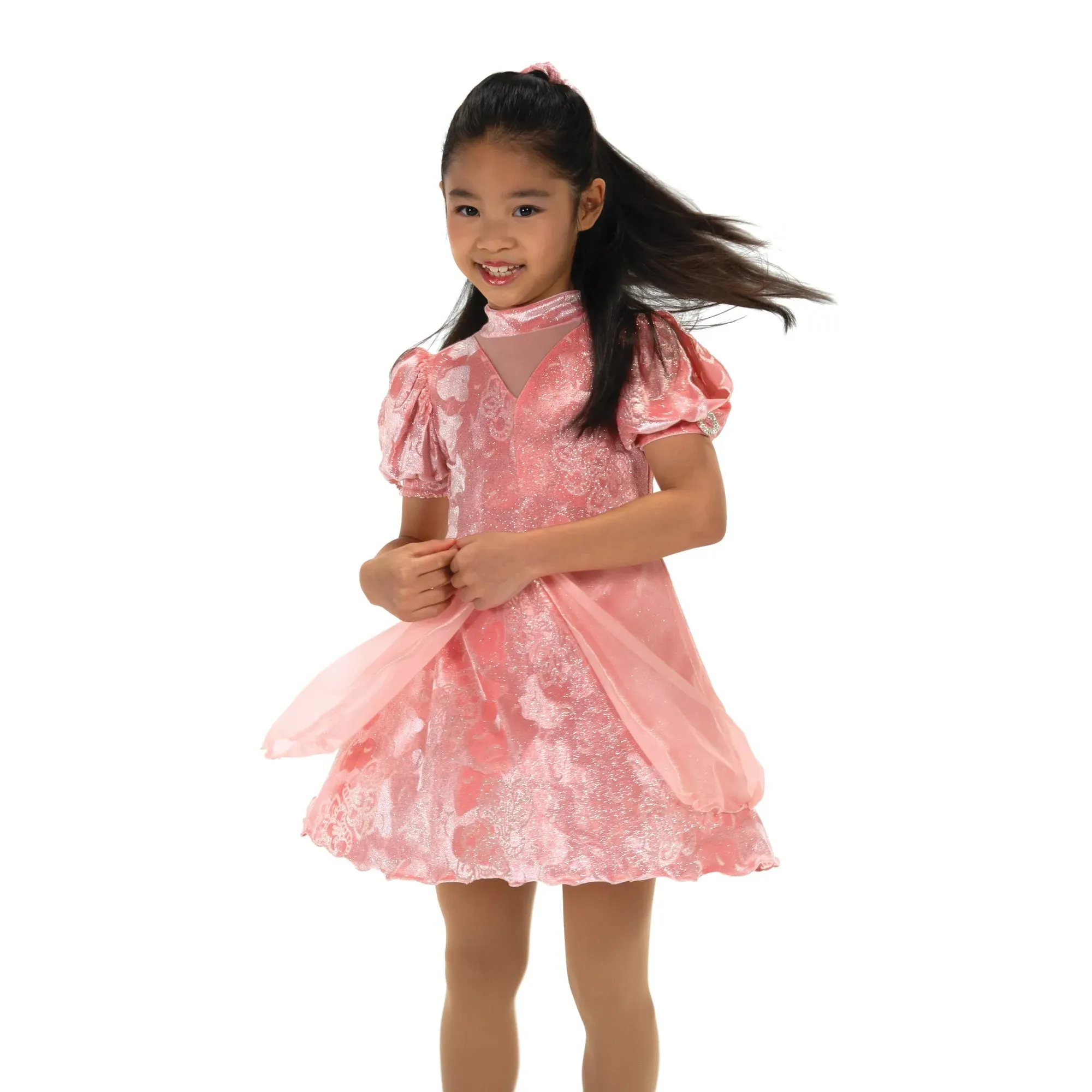 619 Figure Skating Princess Blush Dress