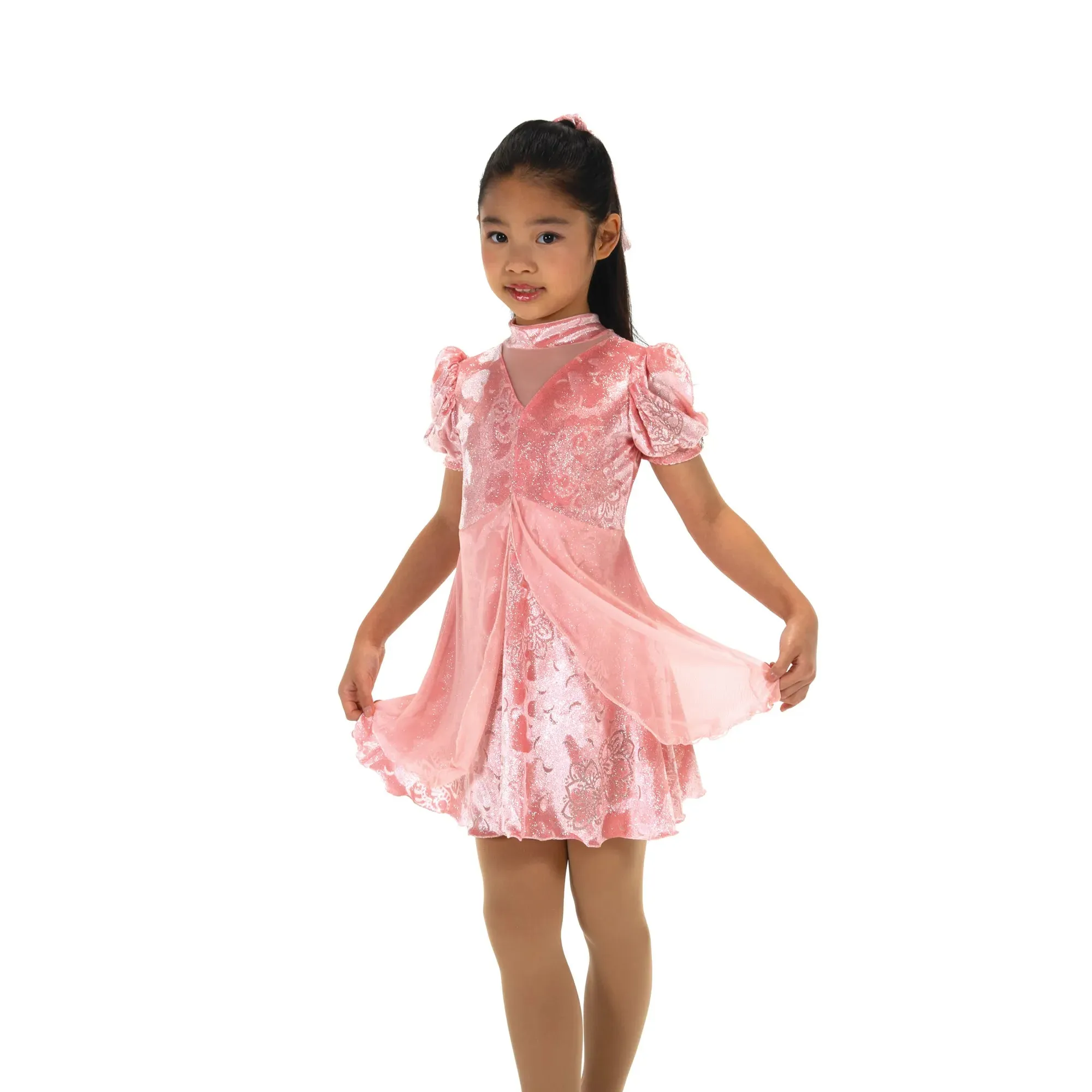 619 Figure Skating Princess Blush Dress