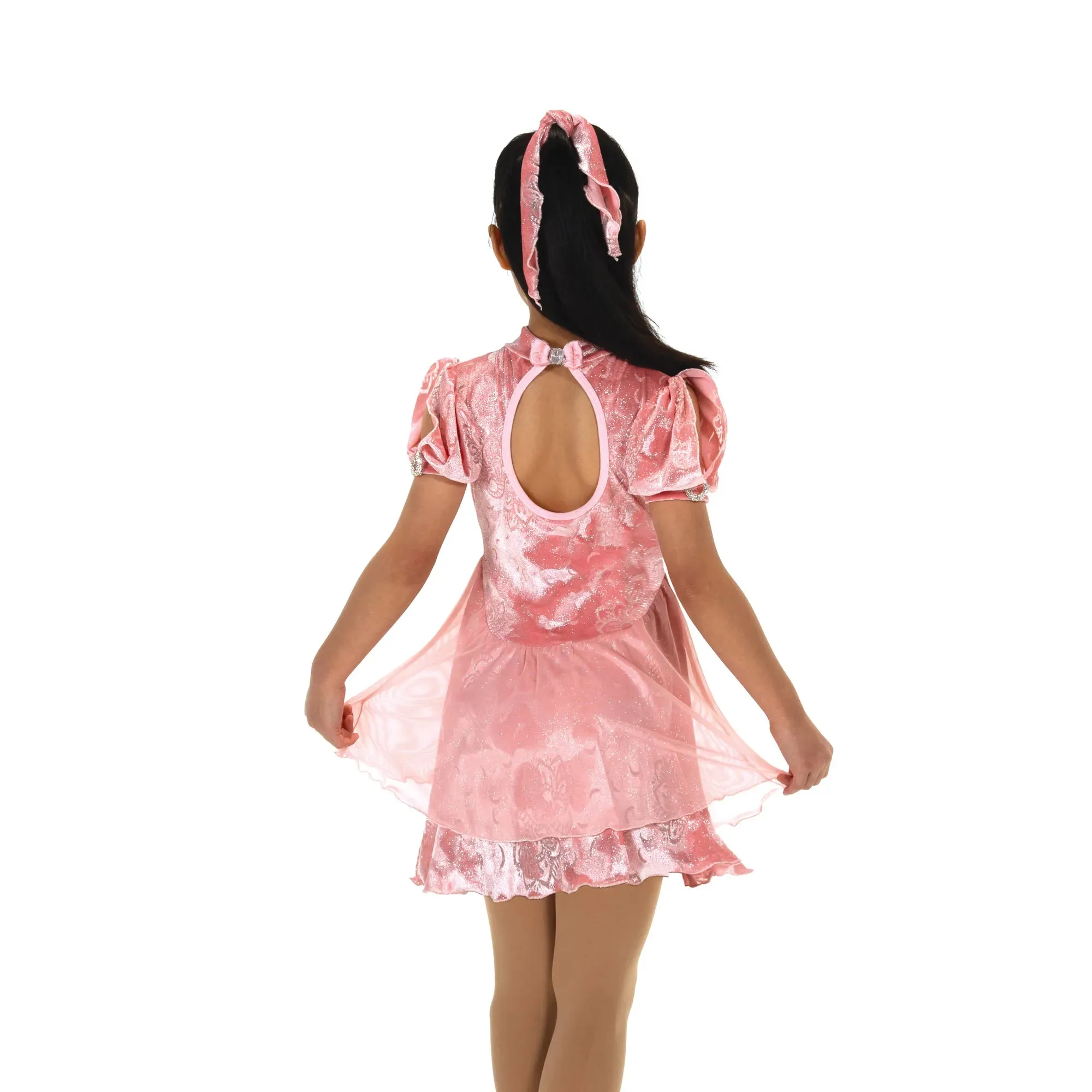 619 Figure Skating Princess Blush Dress