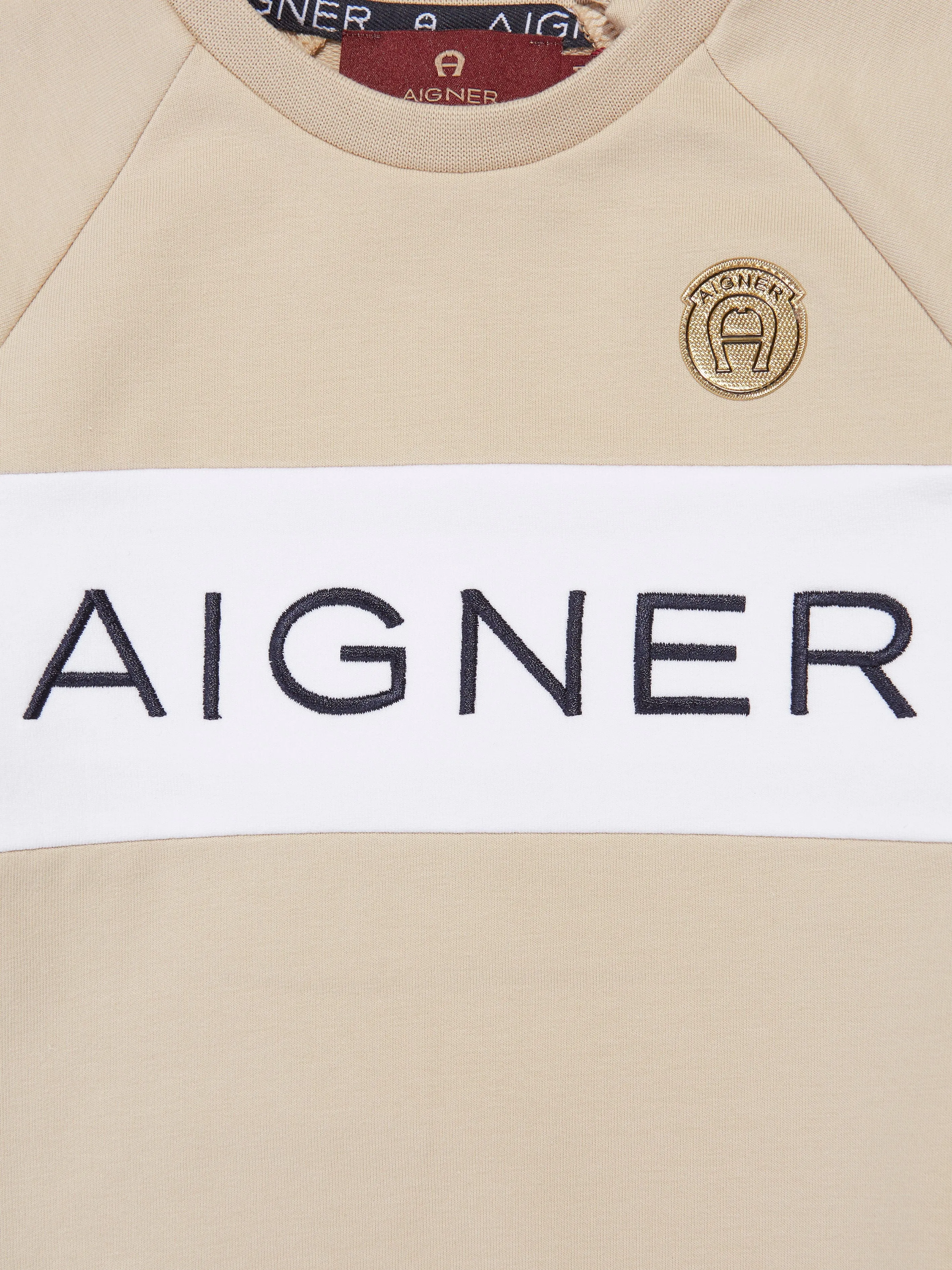 Aigner Baby Boys Logo Sweatshirt in Beige