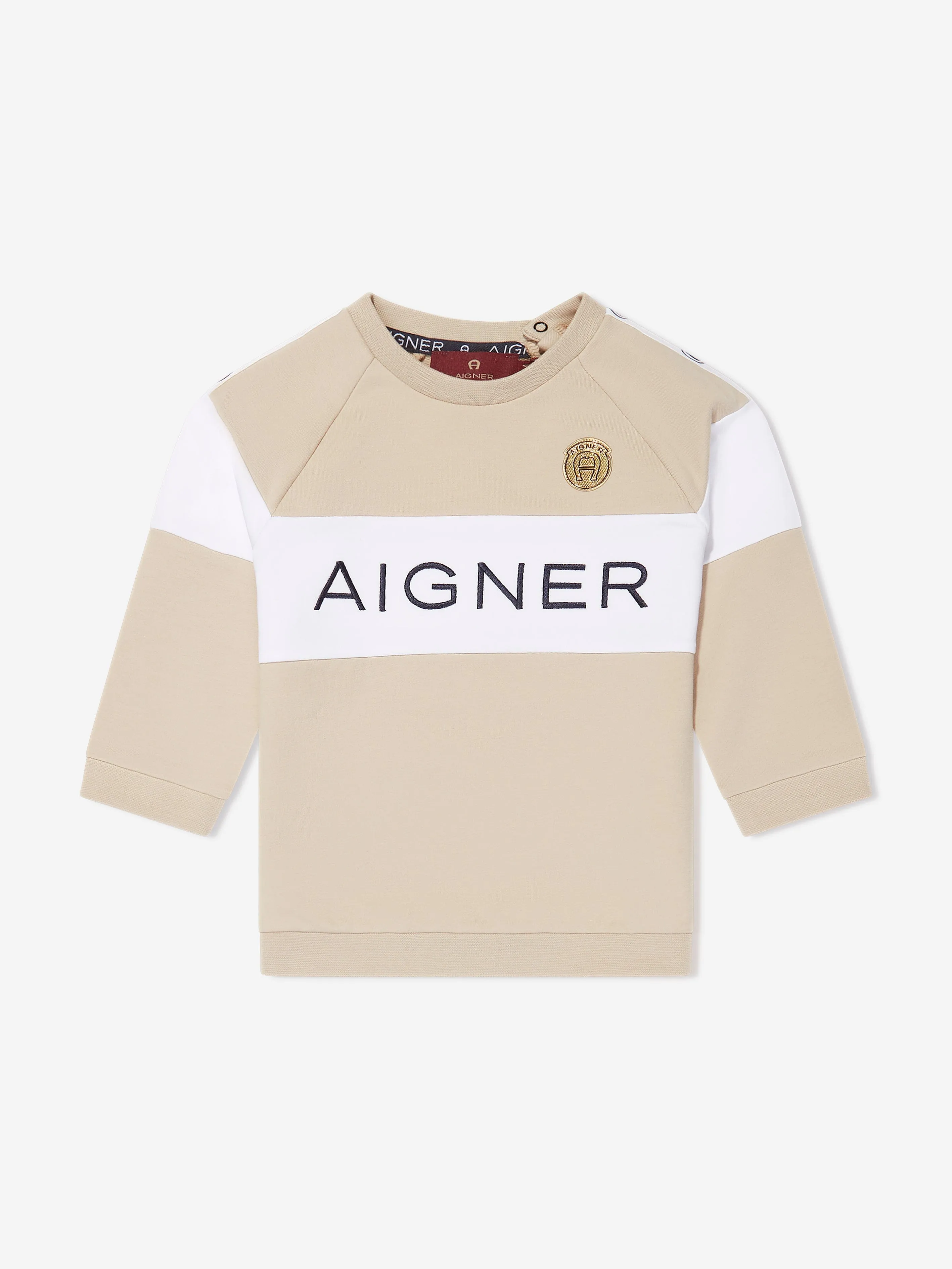 Aigner Baby Boys Logo Sweatshirt in Beige