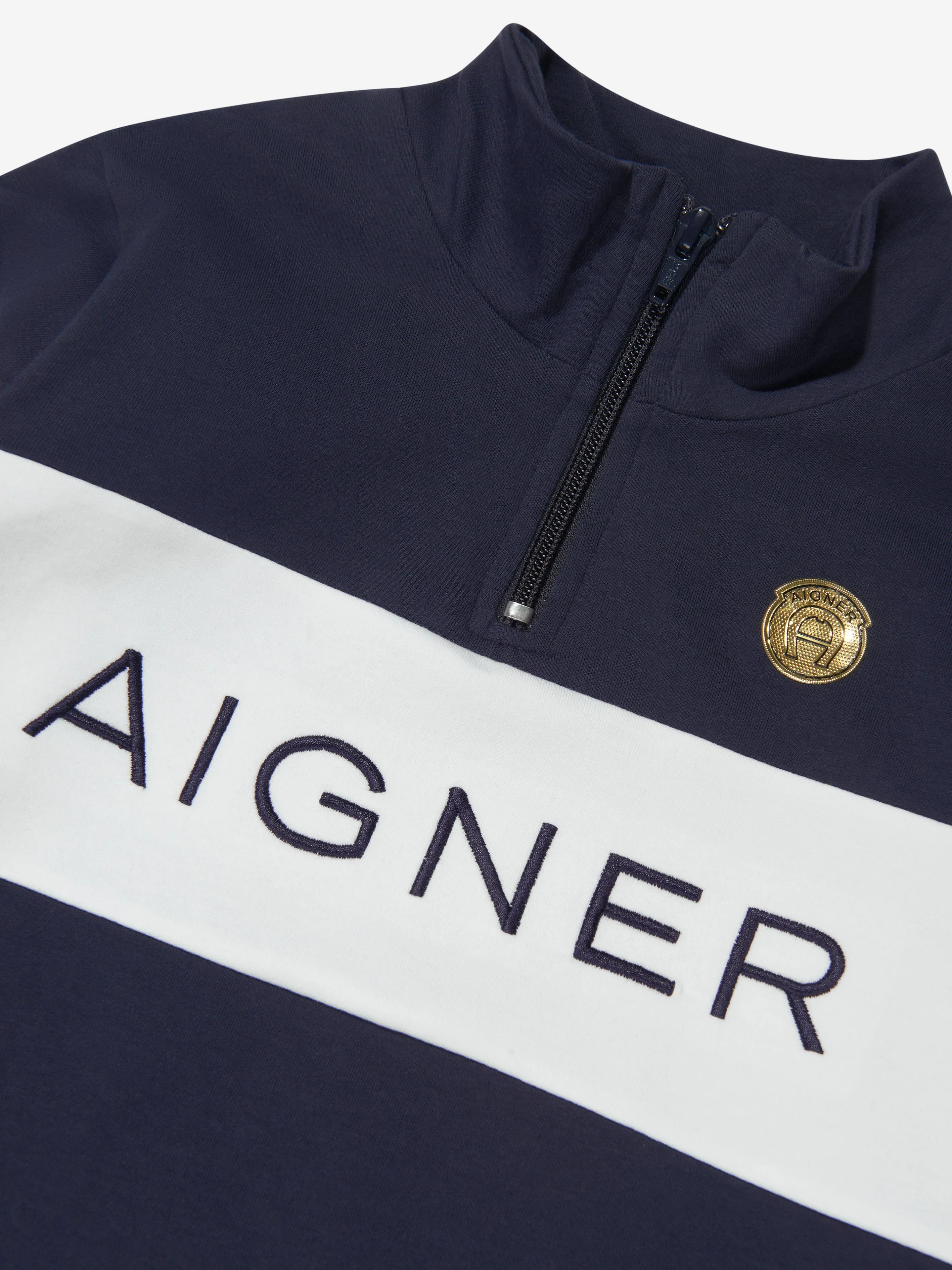 Aigner Boys Logo Sweatshirt in Navy