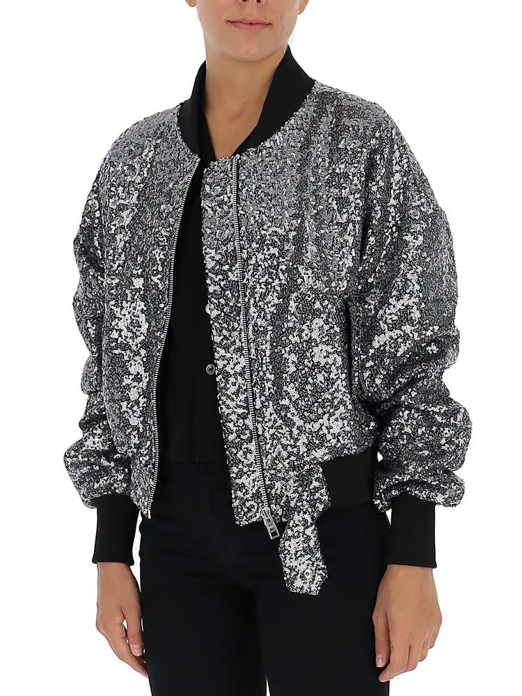 Amen Sequined Bomber Jacket