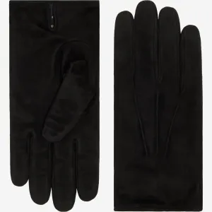 Angelo (black) - suede leather gloves with luxurious cashmere lining