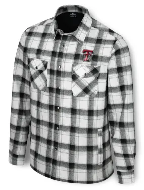 *Arena Texas Tech "Silent Majesty" MEN'S Plaid Snap Shacket