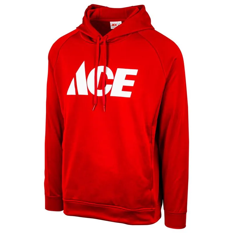 Artcraft XL Sizes Unisex Long Sleeve Red Hooded Sweatshirt