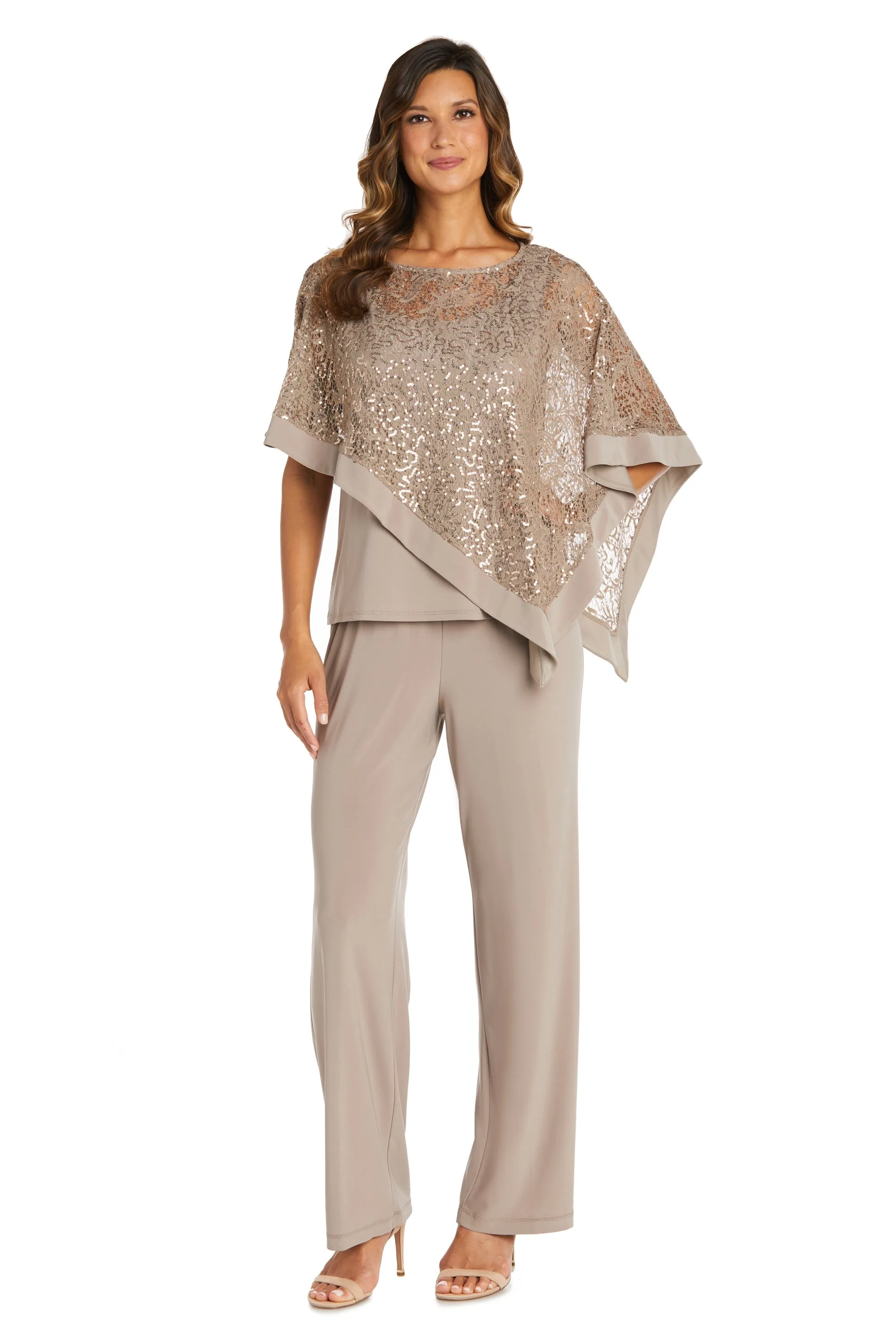 Asymmetrical Twist Poncho Pant Set