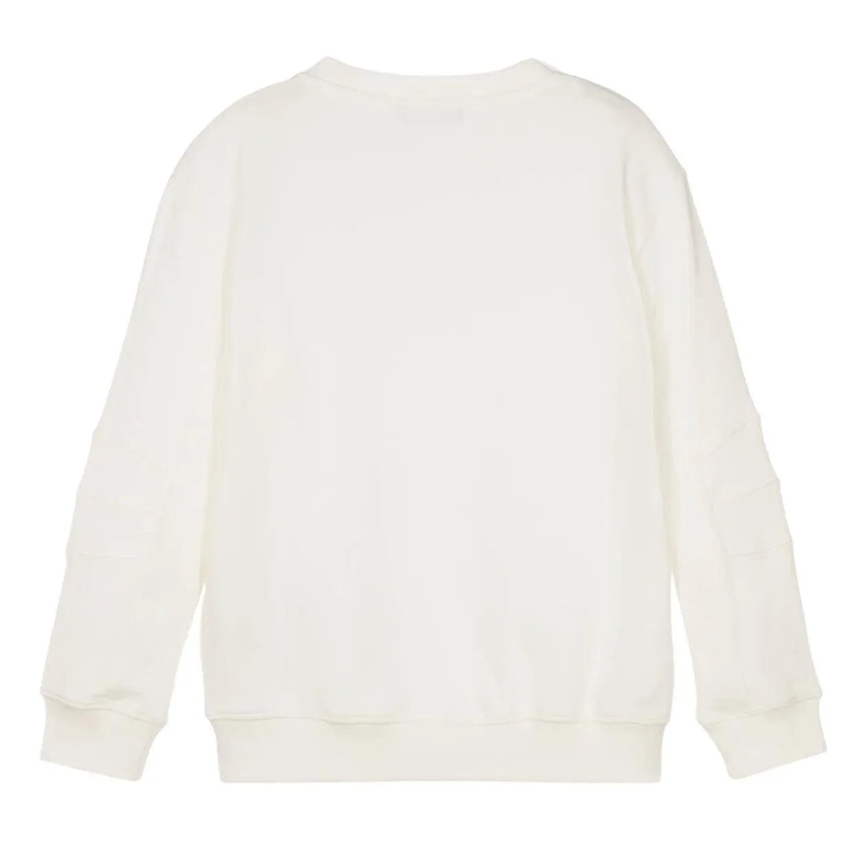 Balmain Kids Printed Logo Ivory Sweatshirt