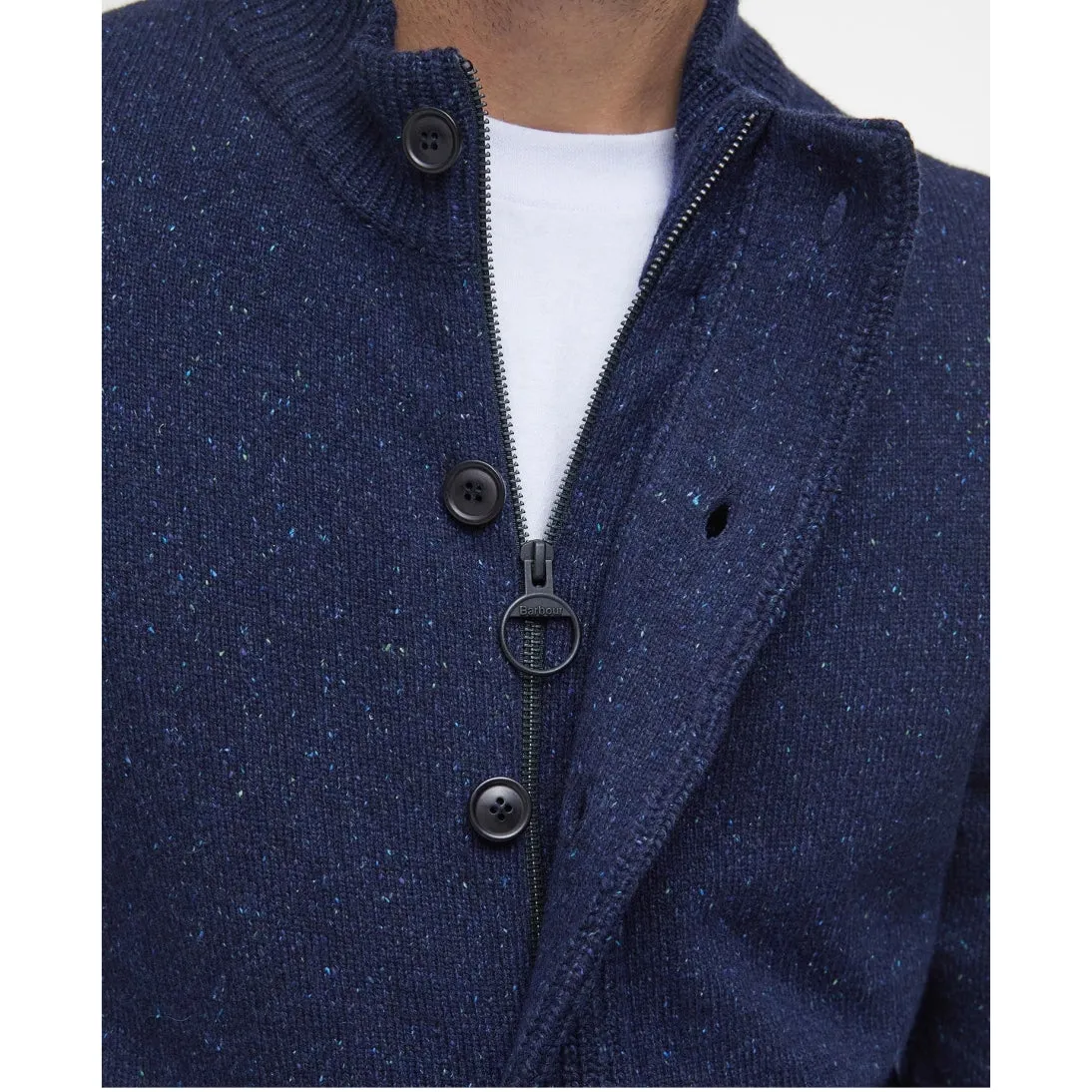 Barbour Essential Tisbury Sweatshirt Zip Through MKN1341NY91 Navy