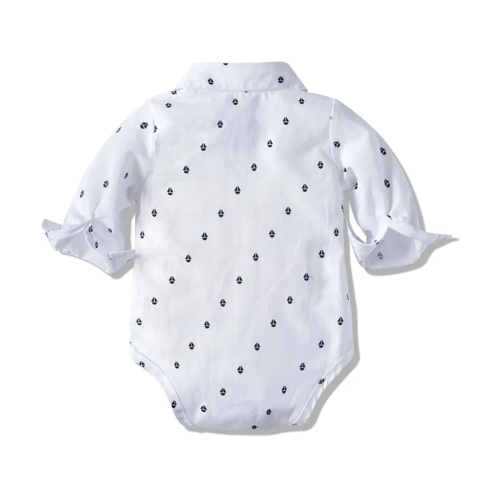 Berkeley - Baby Boy Gentleman Romper Suit Set, Long Sleeve