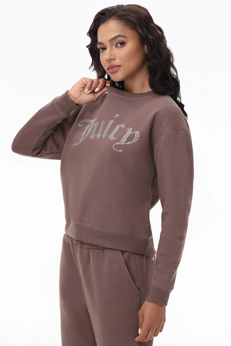 Big Bling Fleece Crewneck Pullover