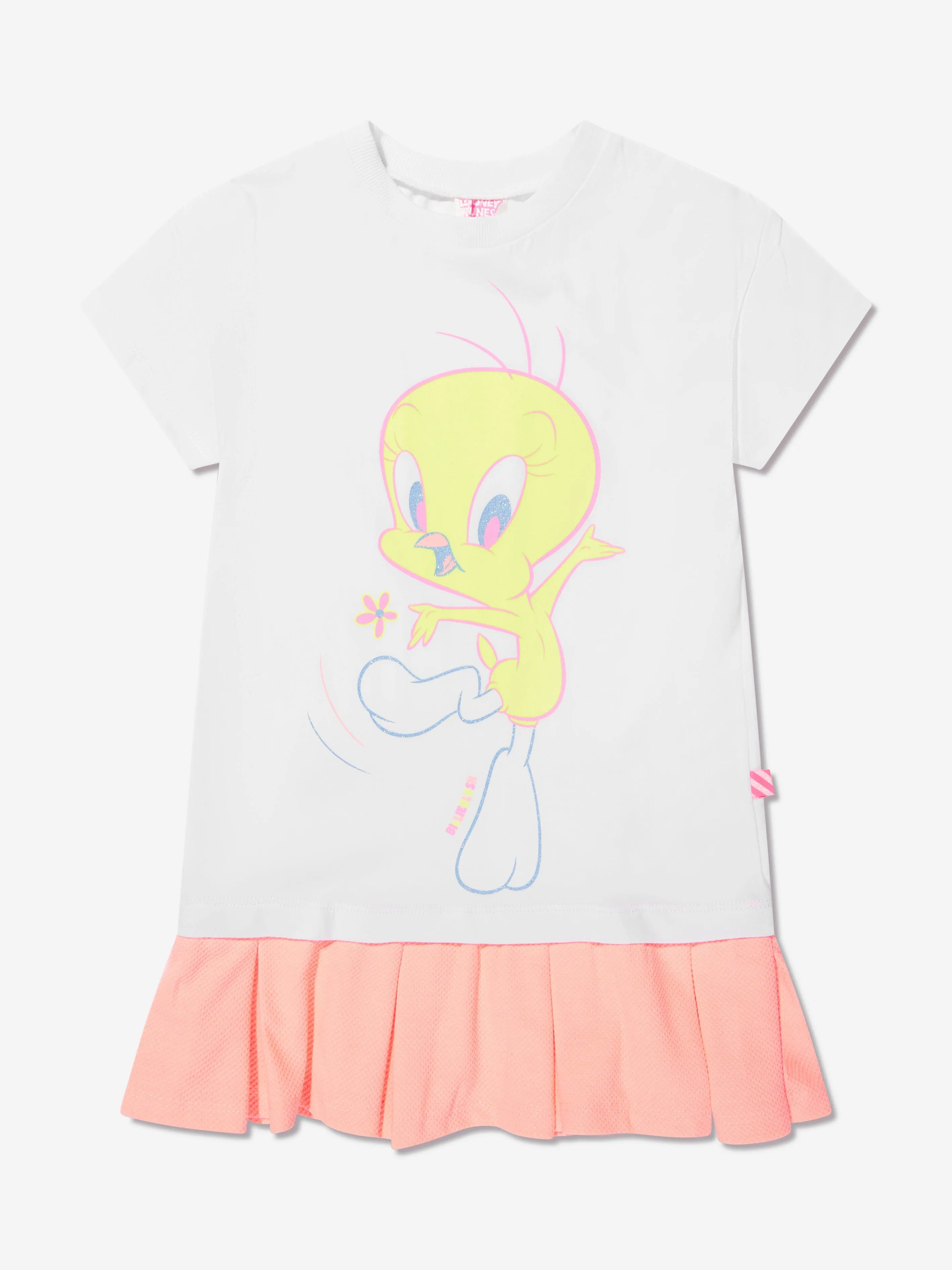 Billieblush Girls Tweety Bird T-Shirt Dress In White