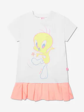 Billieblush Girls Tweety Bird T-Shirt Dress In White