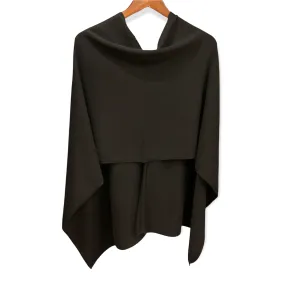 Black Cashmere Poncho