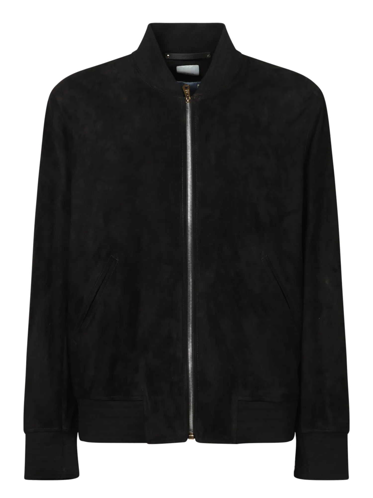 Black Suede Bomber Jacket