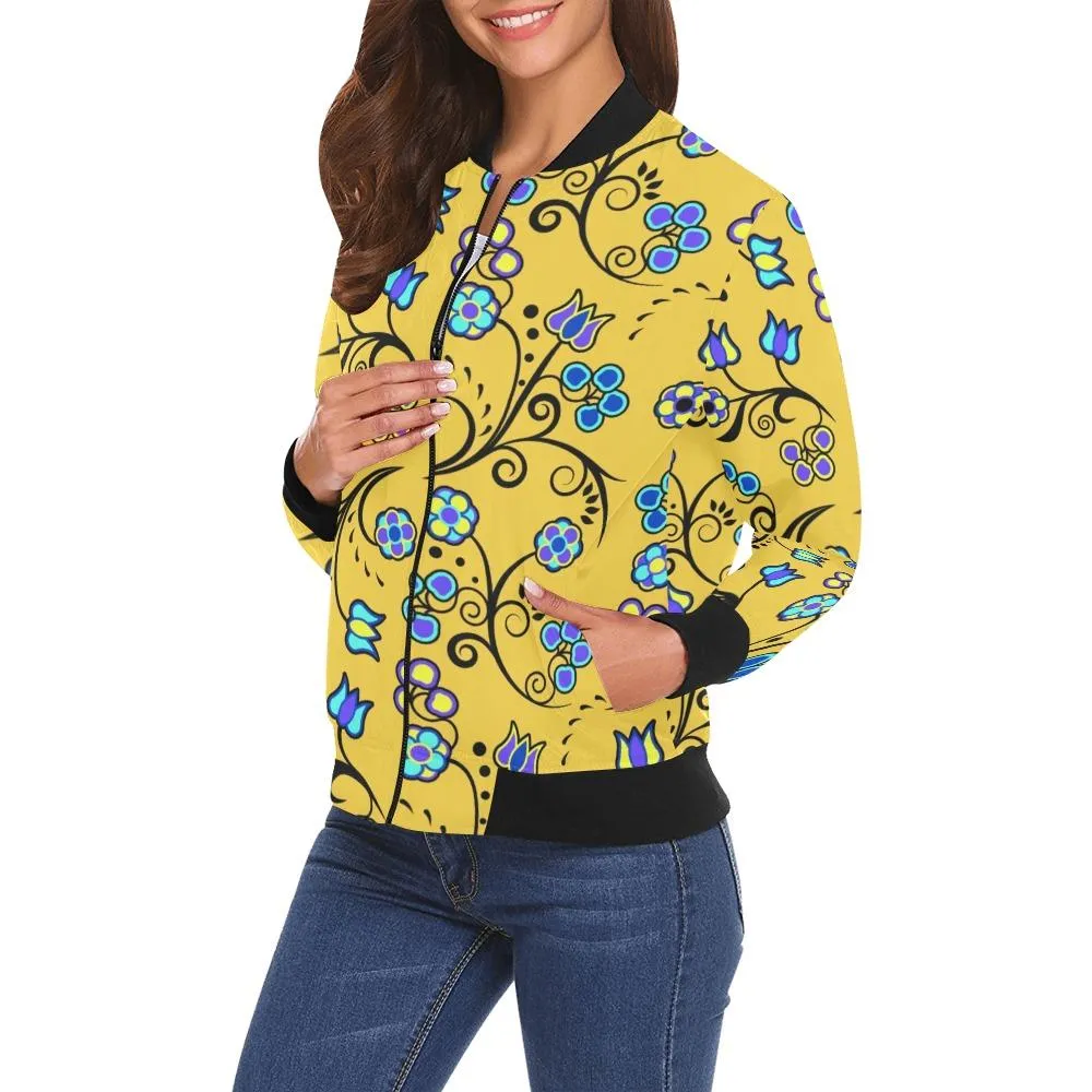 Blue Trio Tuscan Bomber Jacket for Women