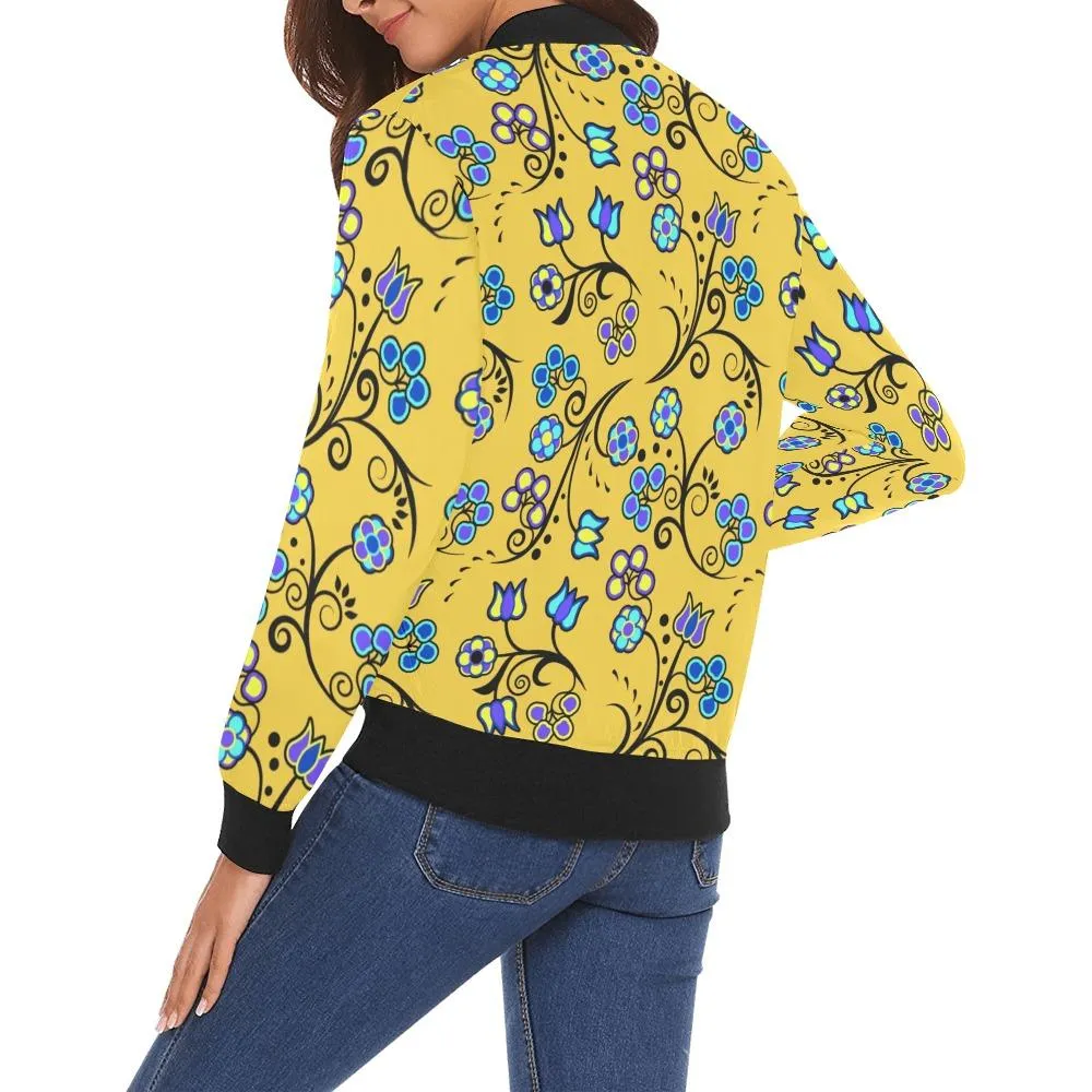 Blue Trio Tuscan Bomber Jacket for Women