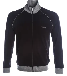 BOSS Mix & Match Jacket Z Sweat Top in Black & Grey