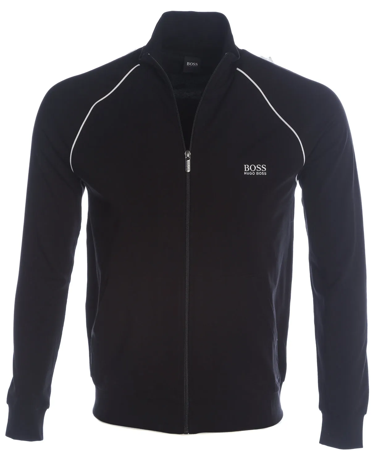 BOSS Mix & Match Jacket Z Sweat Top in Black & White