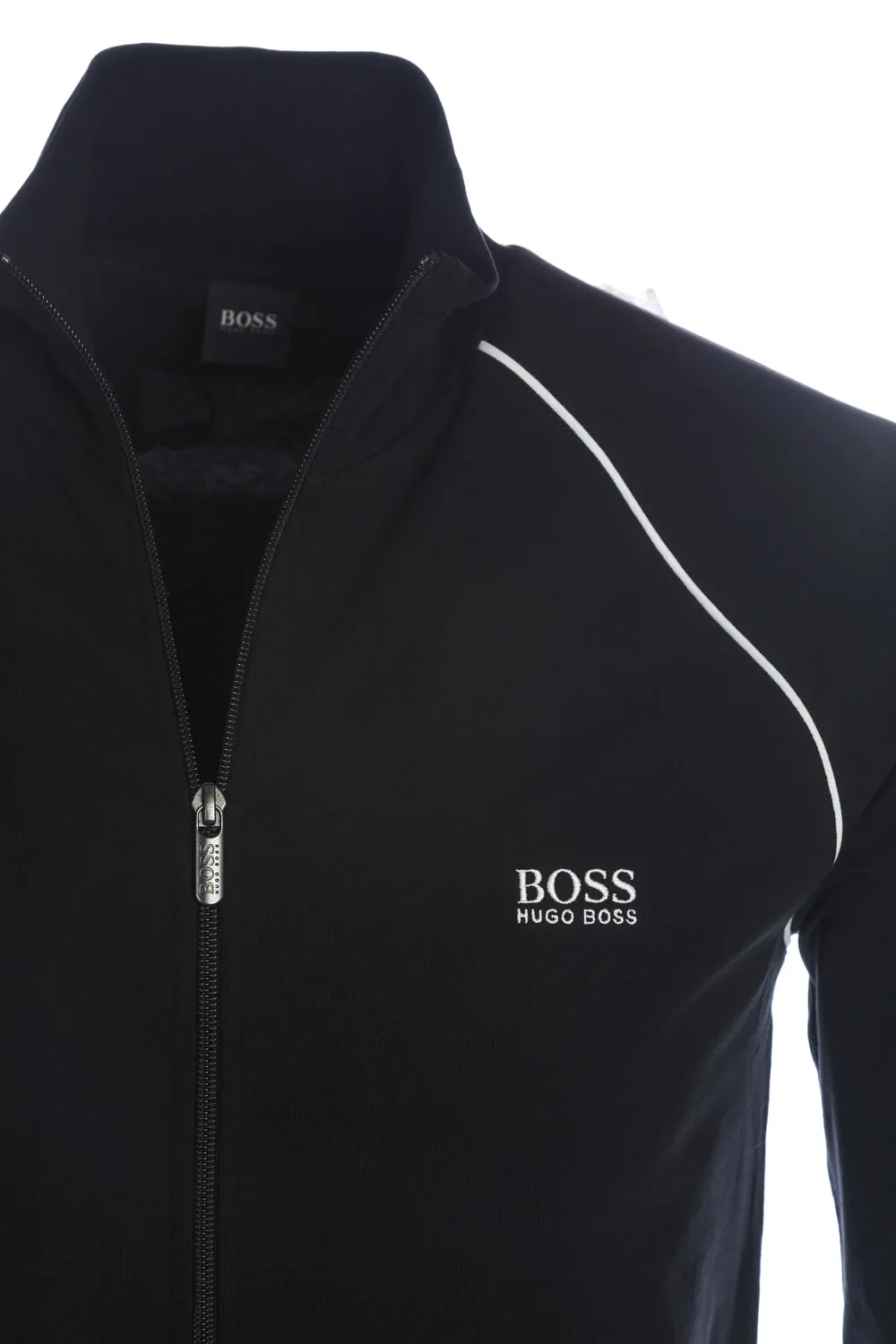 BOSS Mix & Match Jacket Z Sweat Top in Black & White