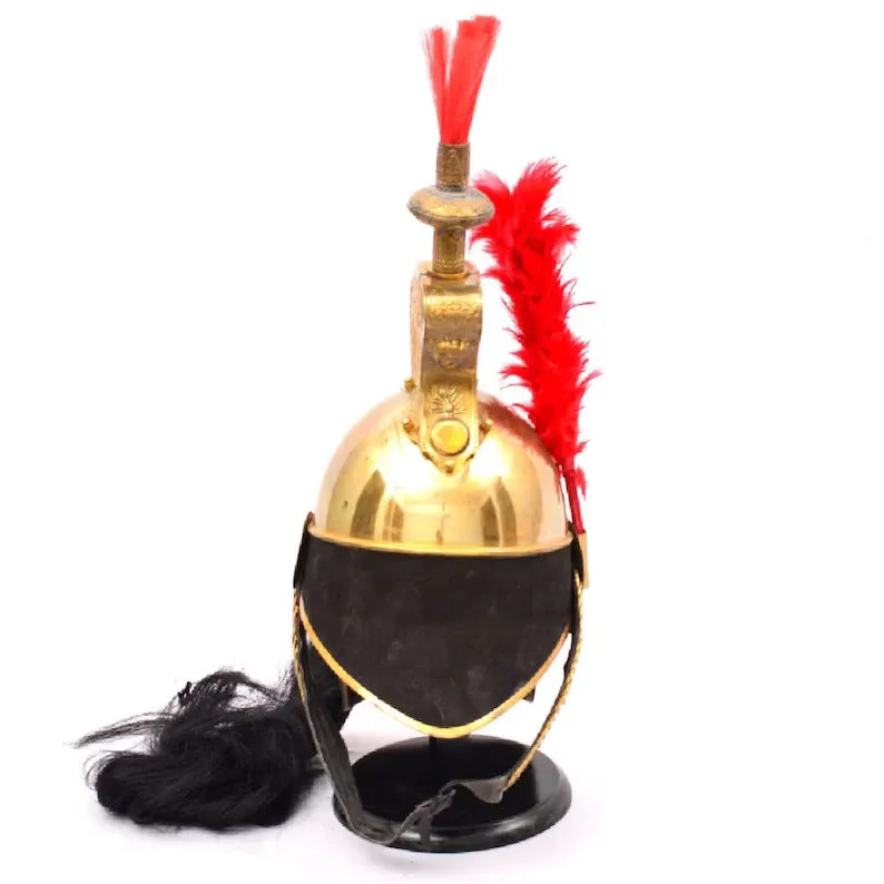 Brass French Cuirassier Pickelhaube Napoleon Helmet with Free Display Stand Best Gift for Him