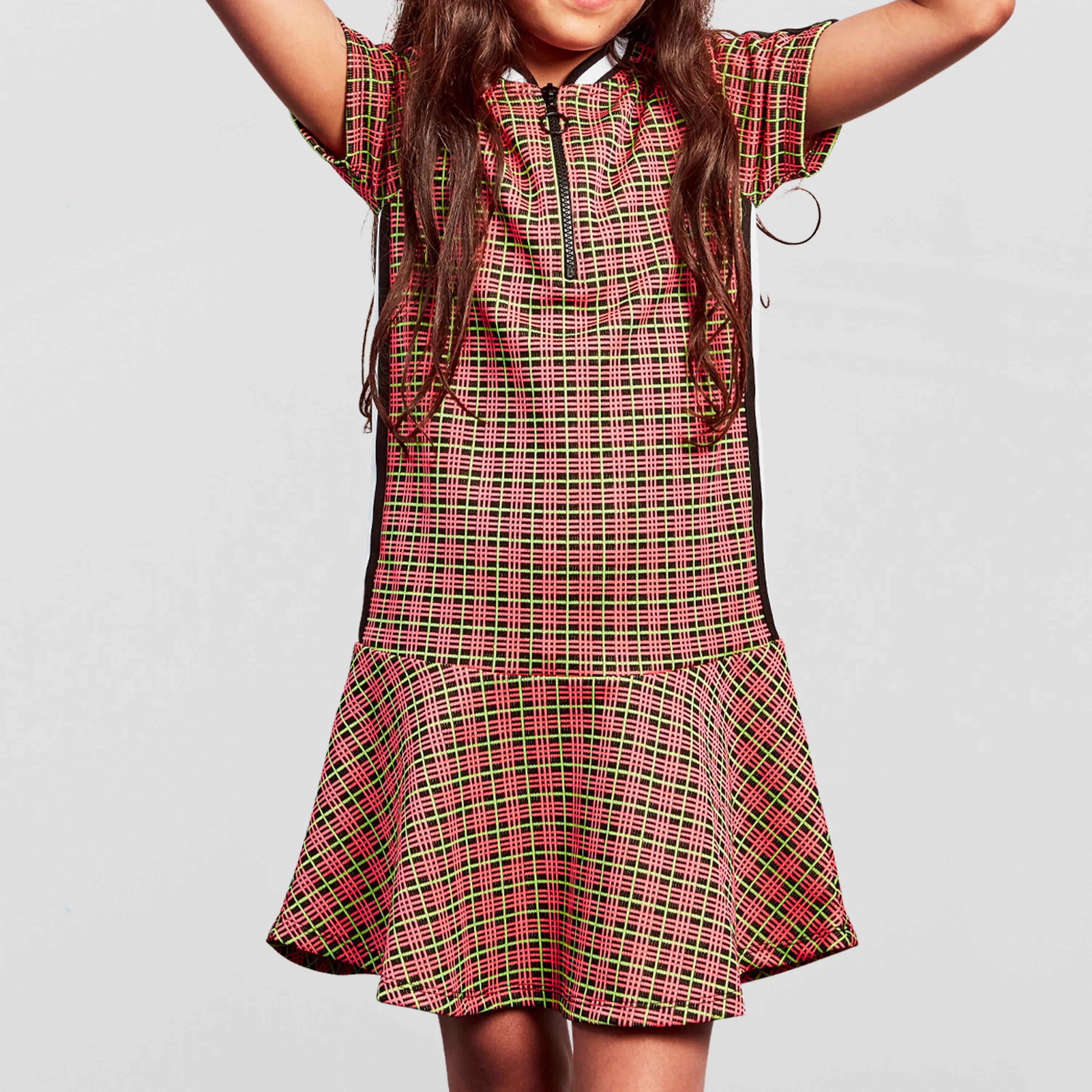 Bright Plaid Dress