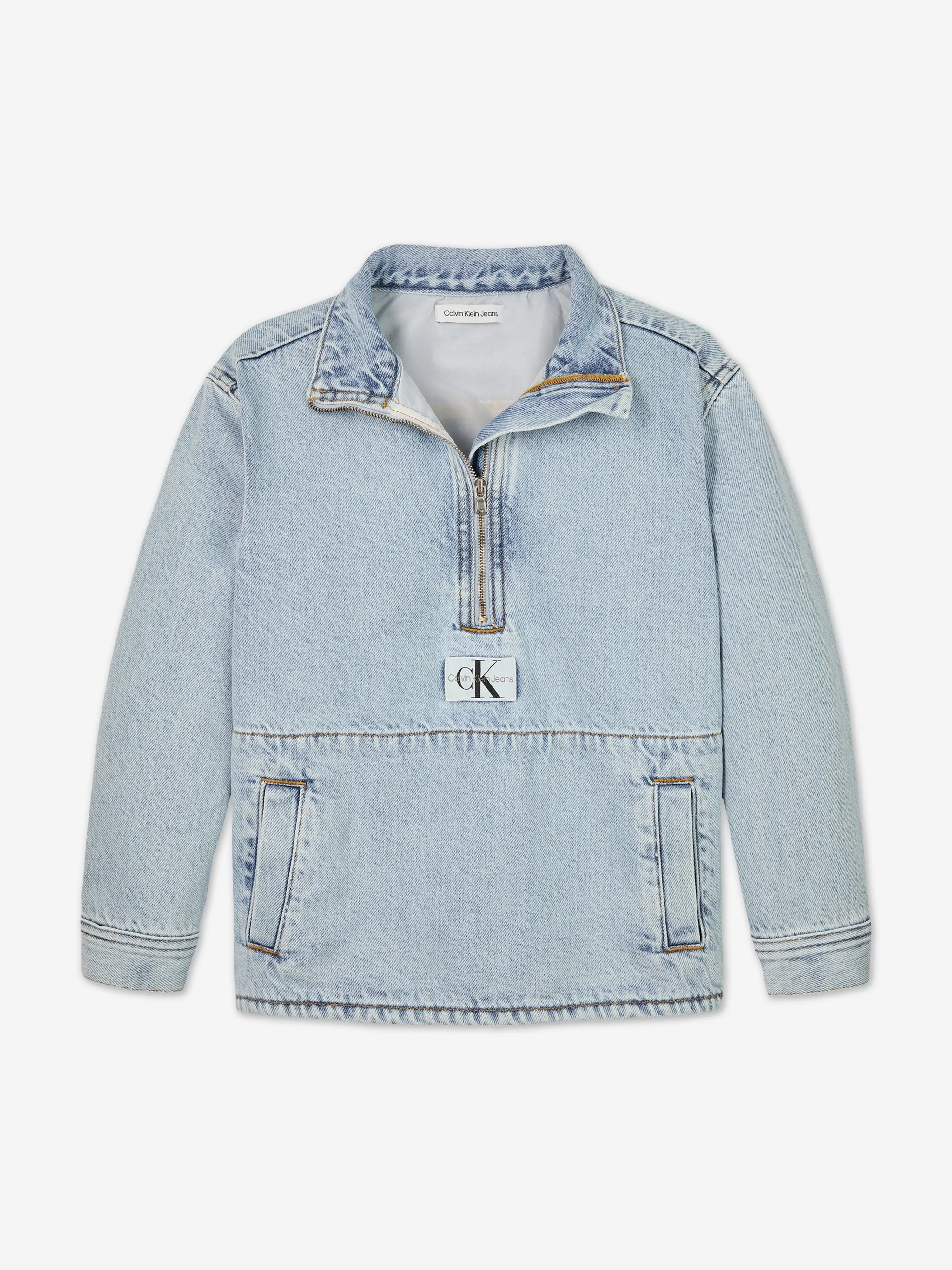 Calvin Klein Boys Denim Anorak in Blue