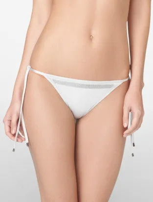 CALVIN KLEIN Sequined String Bikini Bottom (2 Colors)