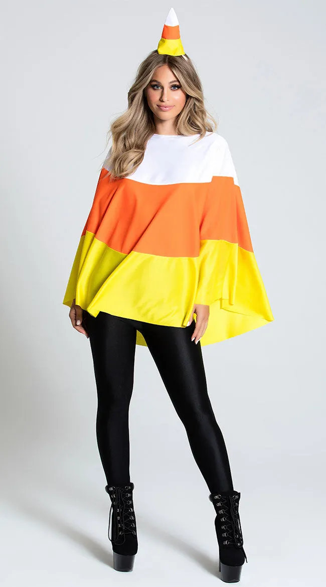 Candy Corn Cutie Poncho Costume