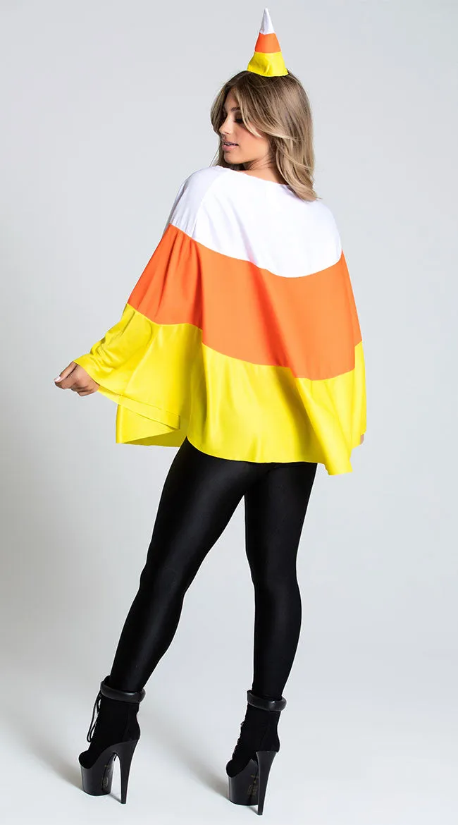 Candy Corn Cutie Poncho Costume