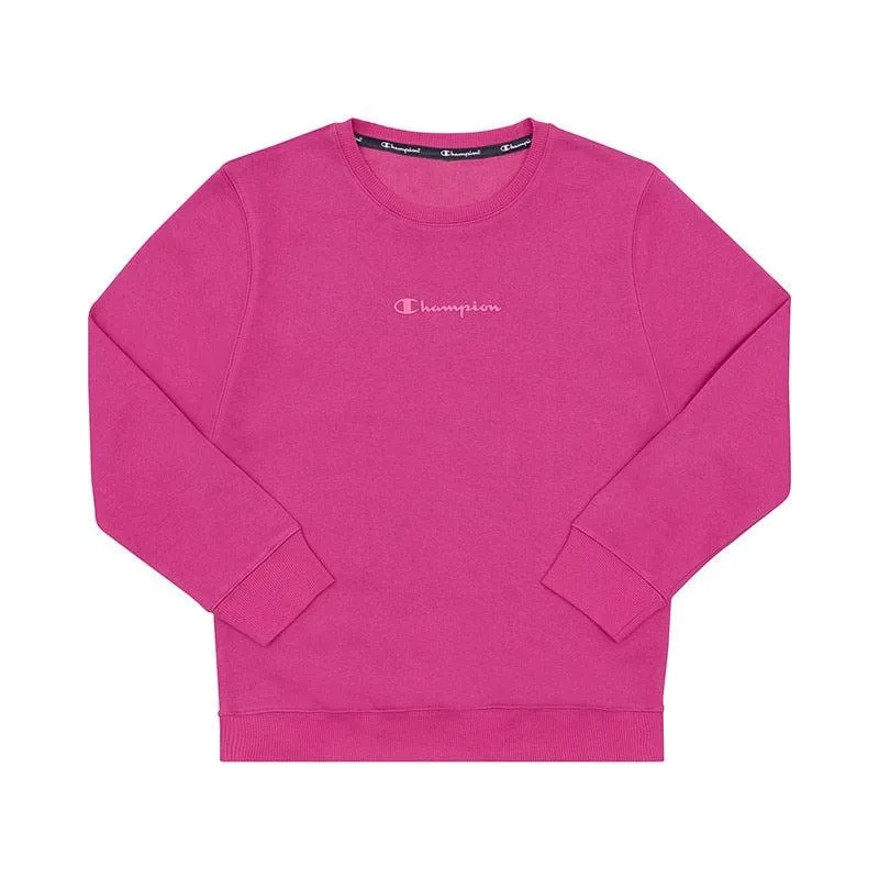 Champion Girls Script Crew Jumper