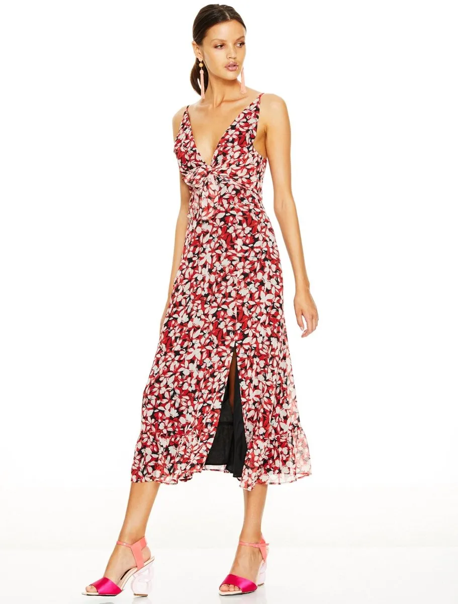 CHERRY BOMB MIDI DRESS