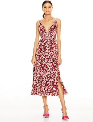 CHERRY BOMB MIDI DRESS