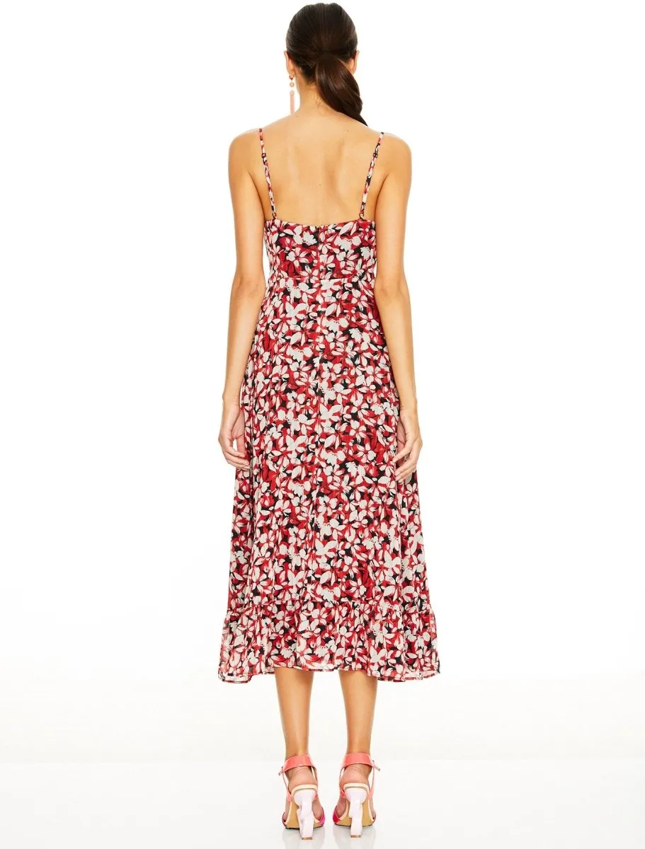 CHERRY BOMB MIDI DRESS