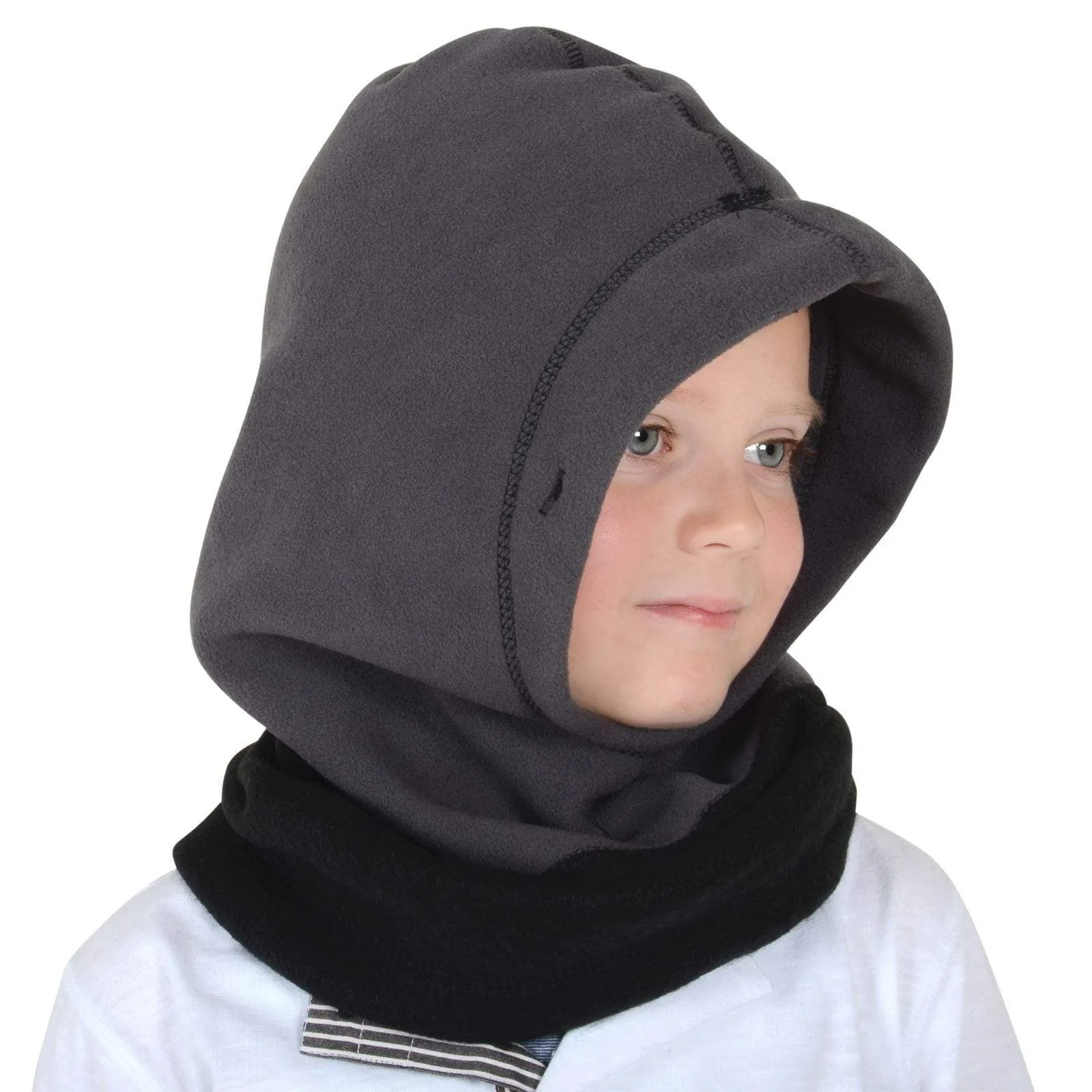 Childrens Winter Polar Fleece Hood Balaclava Neck Warmer