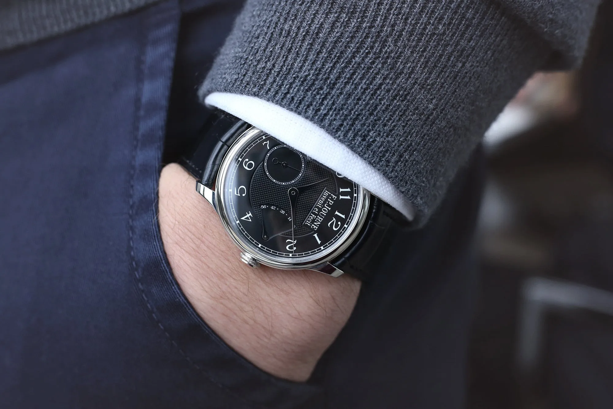 Chronomètre Souverain | Black Label | 38mm | Platinum