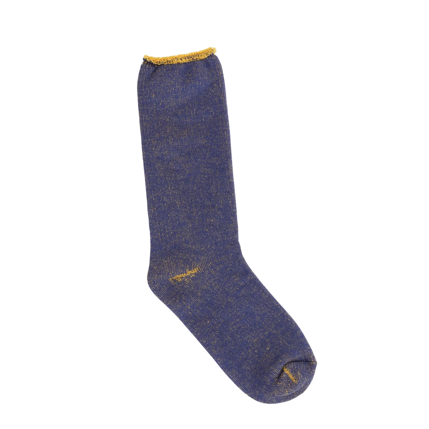 Cotton-Wool Pile Socks - Lapis Blue