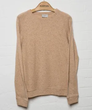 Crew Raglan Beige Fleck