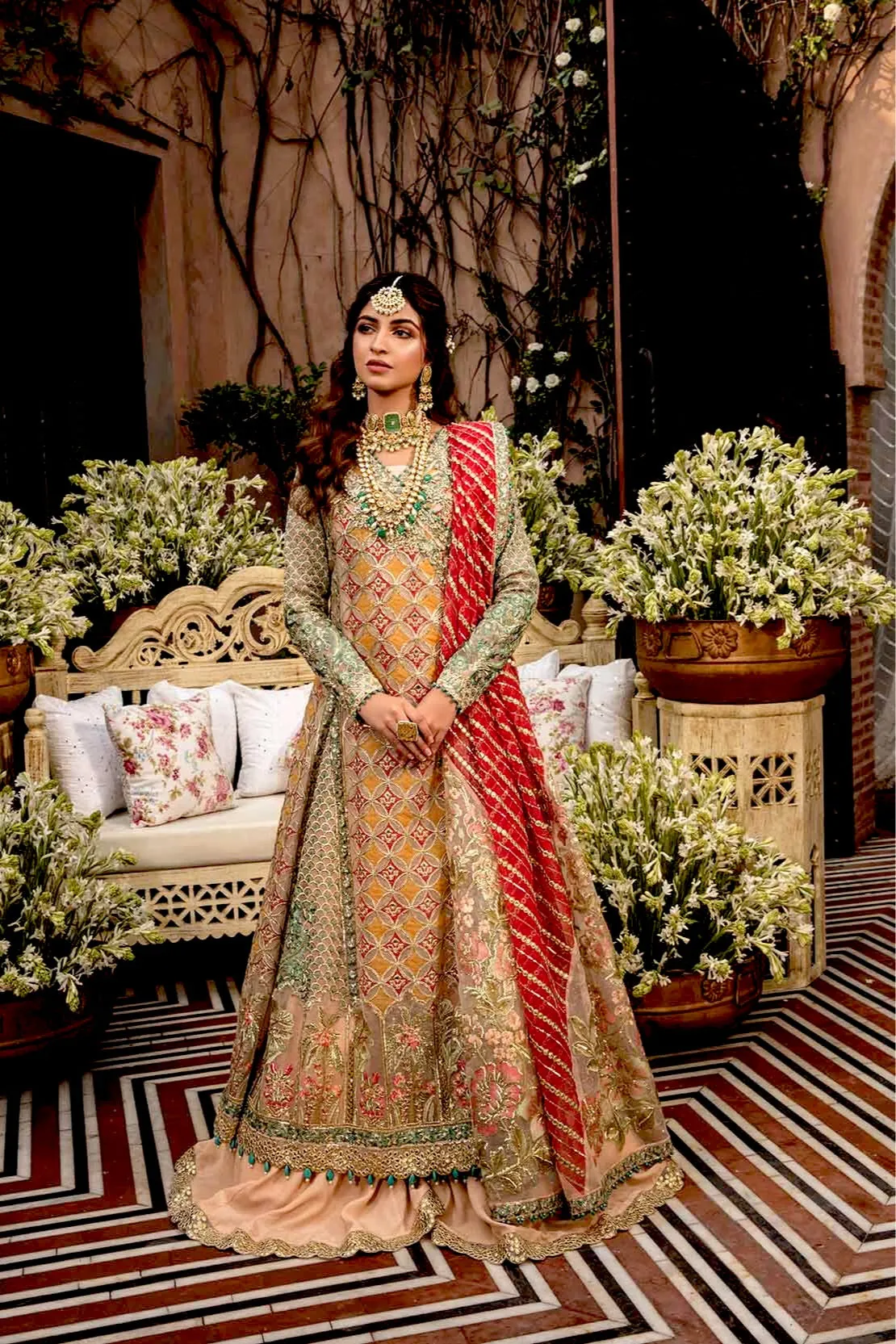 Crimson X Saira Shakira Wedding Collection – 6B - Artisanal Stories - Rose