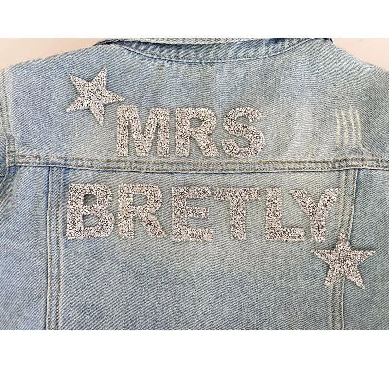 Custom Mrs Sparkle Denim Jacket