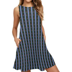 Disney Frozen Anna's Dress Sleeveless A-Line Pocket Dress