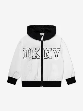 DKNY Kids Hooded Jacket in White