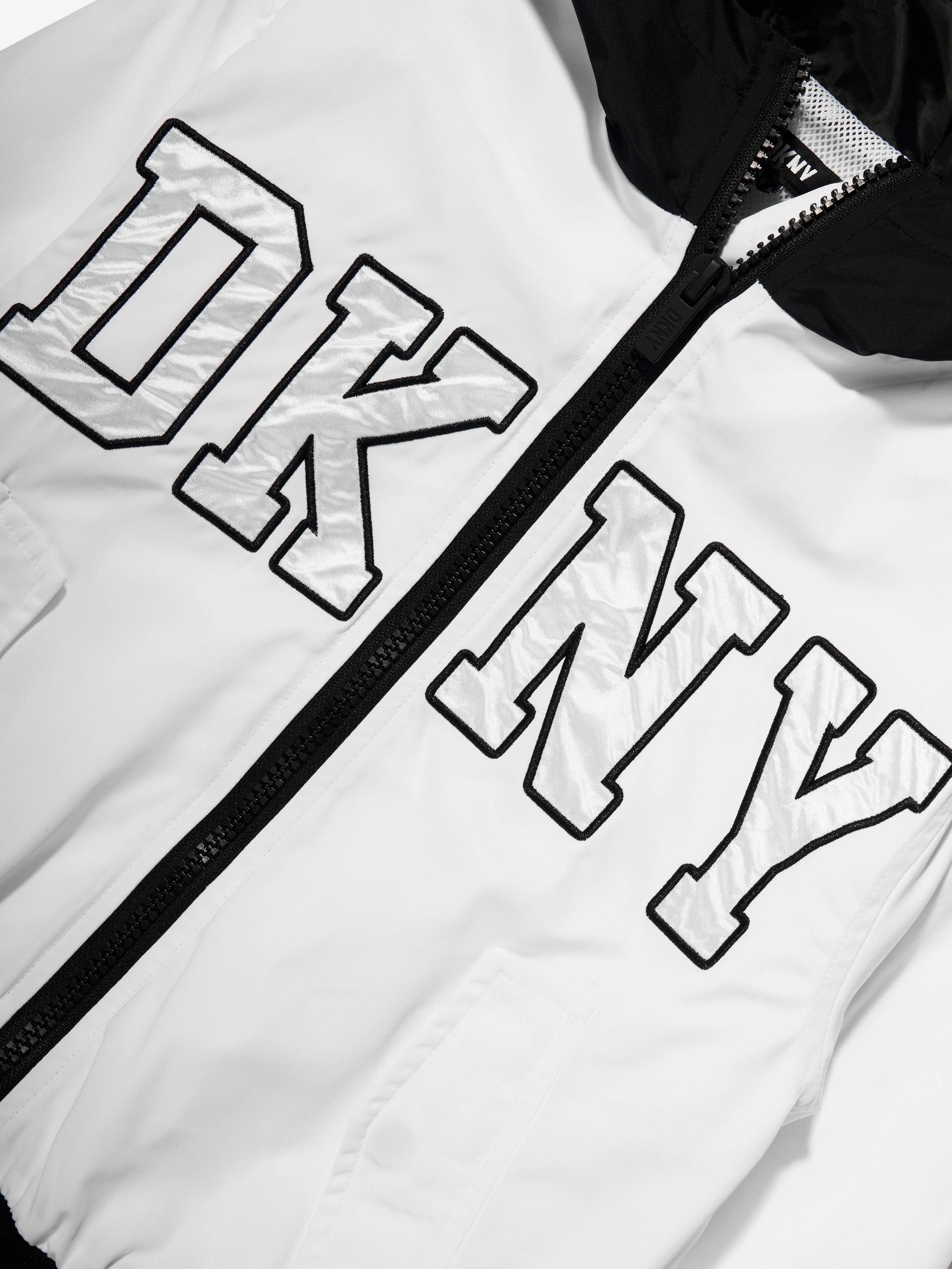 DKNY Kids Hooded Jacket in White