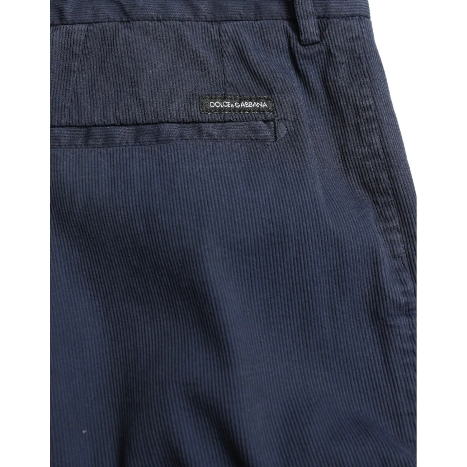 Dolce & Gabbana Elegant Dark Blue Skinny Dress Pants