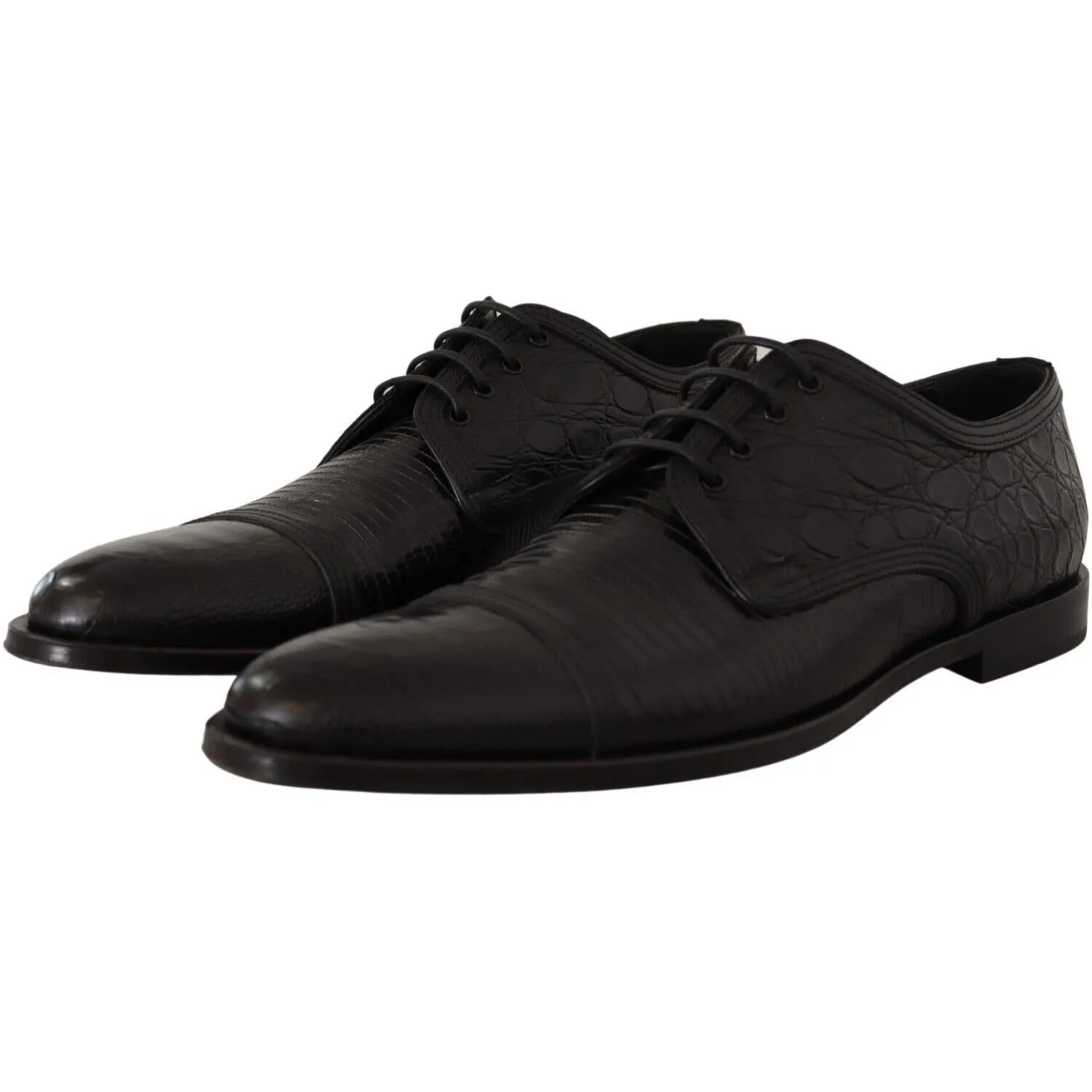 Dolce & Gabbana Exotic Leather Formal Lace-Up Shoes