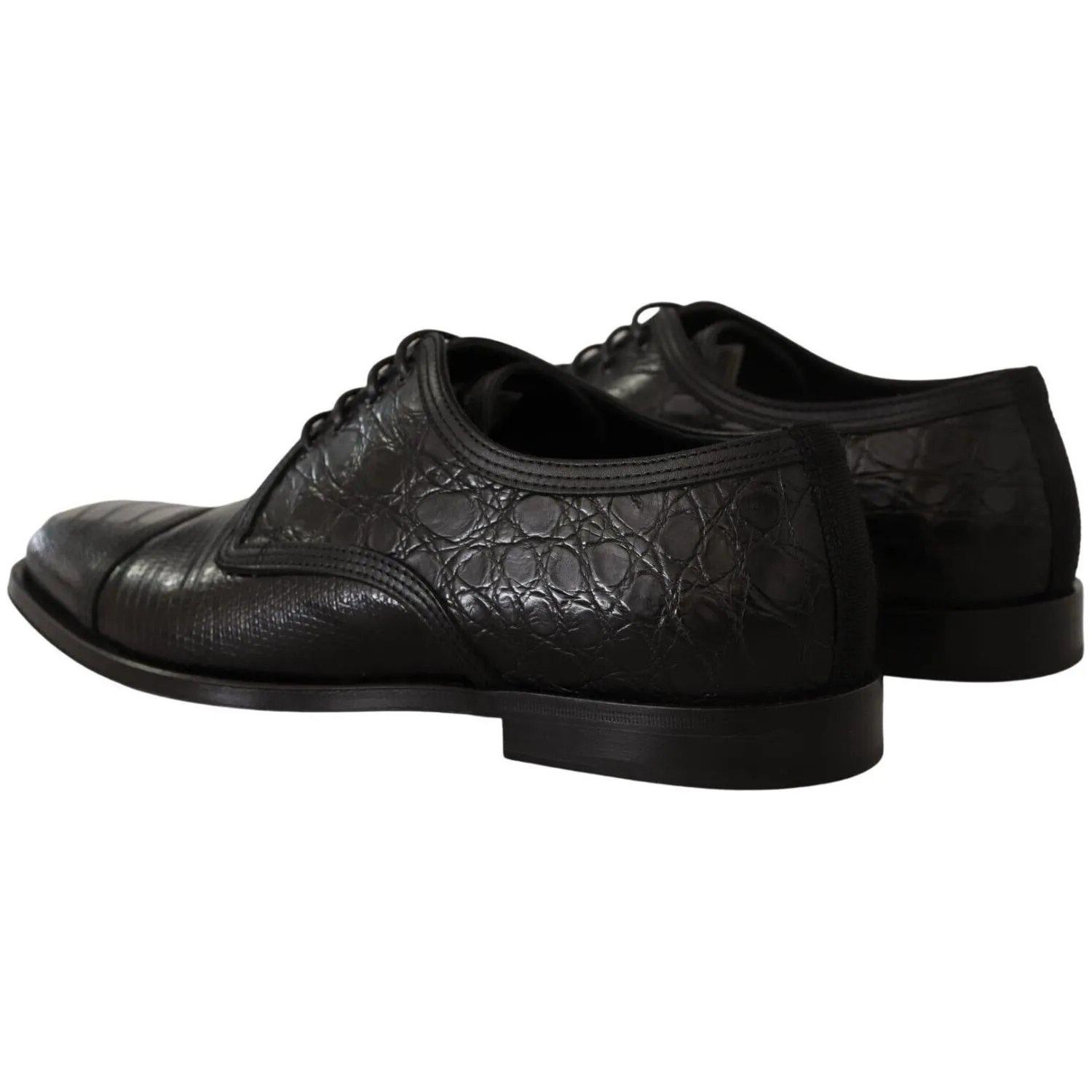 Dolce & Gabbana Exotic Leather Formal Lace-Up Shoes