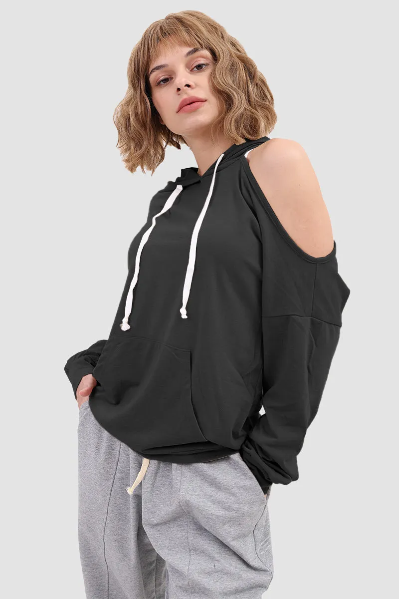 Drawstring-hooded Jumper