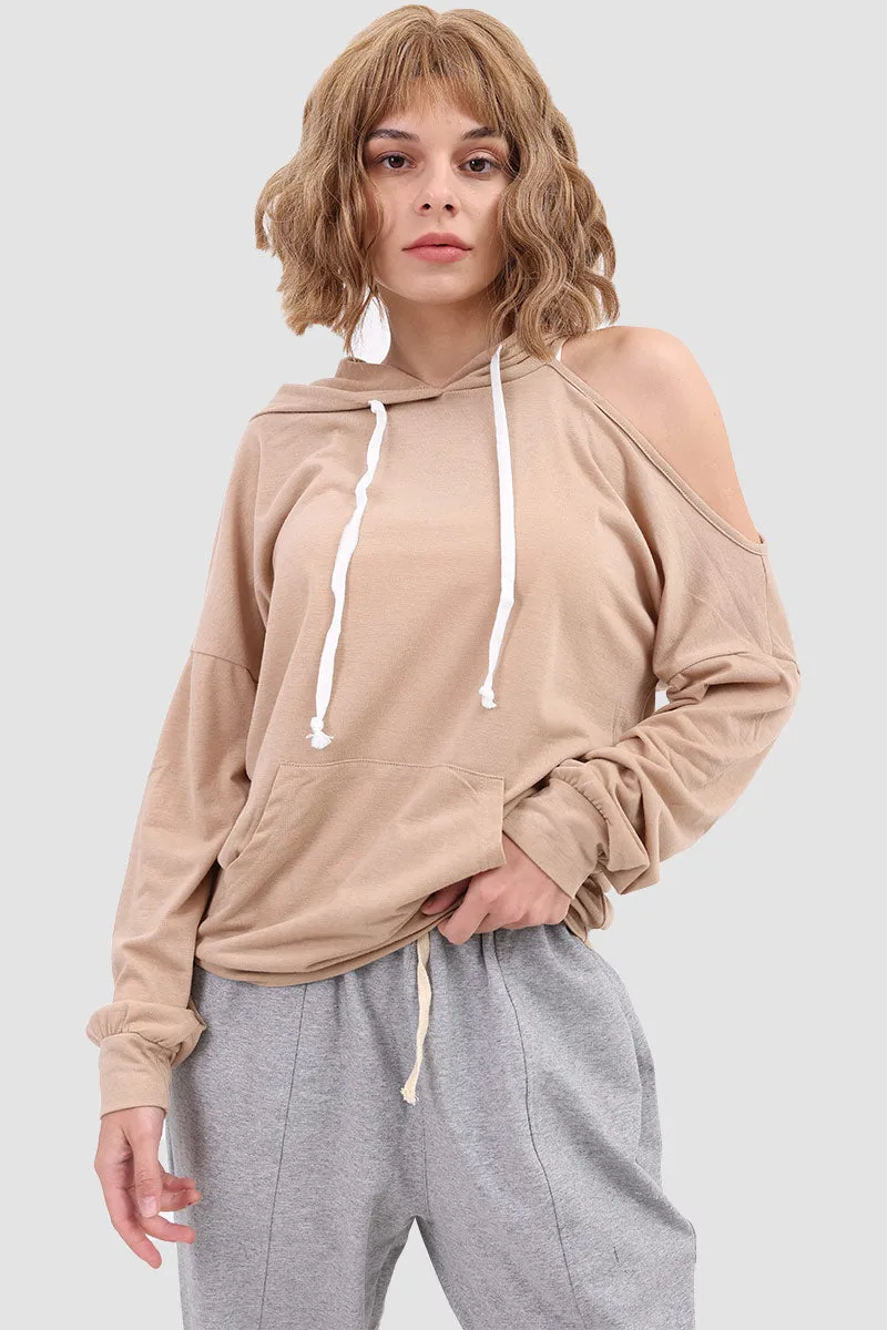 Drawstring-hooded Jumper