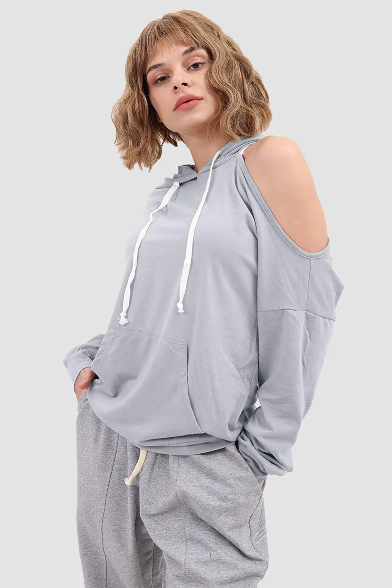 Drawstring-hooded Jumper